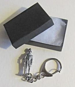 F) SCHLÜSSELRINGZINN 16. JAHRHUNDERT RITTER MITTELALTERLICHER SOLDAT RÜSTUNG PULVERPISTOLE - Bild 1 von 3