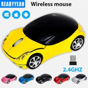 2.4ghz Wireless Optical Mouse Car Styling Mice USB Receiver for Pc & Laptop Mac - Picture 1 of 27