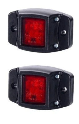 2x 12/24V LED Rojo Marcador Luces Pequeño Lámpara para Camión Volvo Man DAF - Imagen 1 de 3