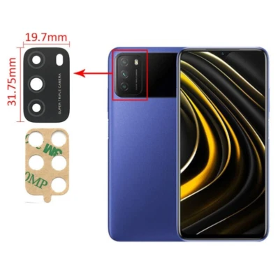 XOTEK Kamera Glas für Xiaomi POCO M3 Kameralinse Scheibe Camera Glass Lens
