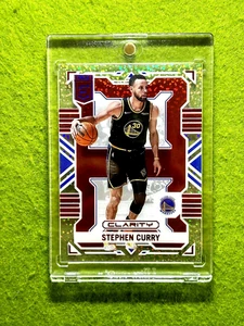 Tarjeta Stephen Curry WHITE SPARKLE PRIZM Asia Red SSP CLEAR 2022 Elite CLARITY SP - Imagen 1 de 24