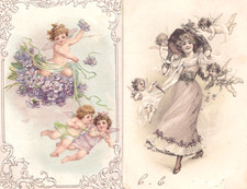 Frances Brundage x 2    Early Fairy PC's   c. 1901