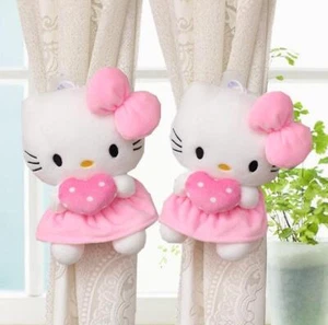 2 creative curtain buckles plush lovely kt cat - Picture 1 of 4