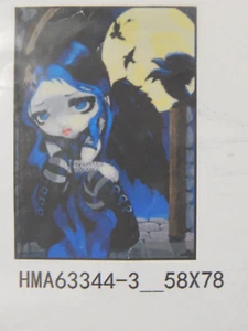 Cross Stitch Kit -Printed ~ HMA63344-3 Cartoon Girl/Vampire/Ghost - Picture 1 of 7