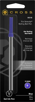 Recarga Cross Gel Rollerball Selectip - Azul Fino (0,5 mm) Paquete individual 8016 Foto 1 de 3