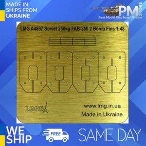 LMG BA-48033 1/48 Soviet 250kg FAB-250 2 Bomb Fins thickness 0,2mm - Picture 1 of 3