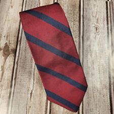 Allen Solly Silk Repp Neck Tie Red Blue Stripe