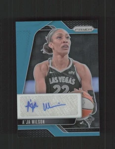 Panini Prizm WNBA 2024 #SG-AW A'ja Wilson Signatures Prizms verde azulado #/35 - Imagen 1 de 2