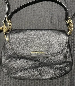 Michael Kors Bedford Crossbody Schultertasche Handtasche schwarz Pebbled Leder - Bild 1 von 12