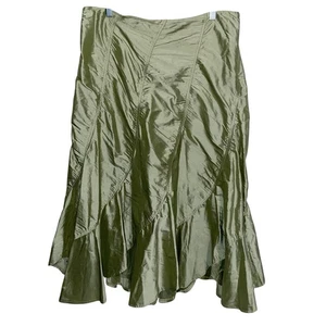 Vintage Areli Skirt Womens Size 14 Silk 90s Y2K USA Grunge Whimsigoth Fairy - Picture 1 of 13