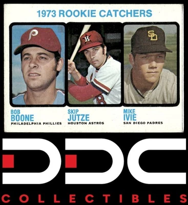 1973 Topps #613 1973 Rookie Catchers (Bob Boone / Skip Jutze / Mike Ivie) RC - Image 1 of 2
