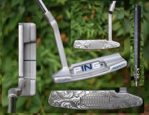 Stunning Ping Anser 2X Long Neck Karsten Custom Engraved Putter Right Hand 35" - Picture 1 of 23