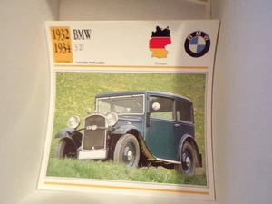 AUTO STECKKARTE BMW 3/20 1932 1934 - Bild 1 von 1