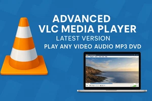 Advanced VLC Media Player Software Lates Version - Play Any Video Audio MP3 DVD - Picture 1 of 7