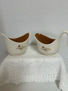 Trigo vintage Midcentury Taylor & Smith cosecha de otoño - crema y azúcar - Imagen 1 de 3