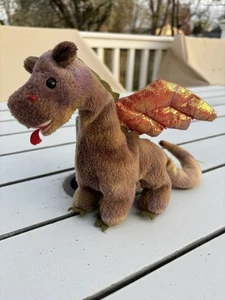 Ty Beanie Babies SCORCH the Dragon 7" Beanbag Plush Stuffed Toy - Picture 1 of 3