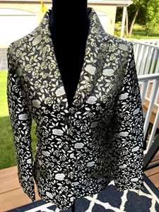 Roper Western Flashy Cowgirl Show Blazer Jacke Damen Gr. S schwarz + metallic - Bild 1 von 21