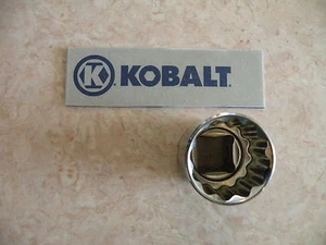 NEW KOBALT 1/2" Drive SAE - SHALLOW SOCKET 12 pt Point Wrench - ANY SIZE Inch in - Picture 1 of 1