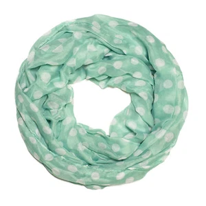 Bufanda pañuelo con estampado de lunares pañuelo bucle ligeramente fino para looks de primavera - Imagen 1 de 1