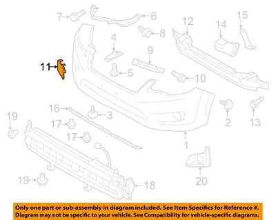 Componentes de parachoques transverstrek SUBARU OEM 13-15 XV - Tapa de ojo de remolque 57731FJ220 Foto 1 de 2