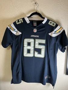 CHARGERS NFL FOOTBALL GATES #85 BLUE JERSEY NIKE ON FIELD YOUTH Xl - Picture 1 of 15