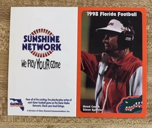 1998 University of Florida Gators Football Schedule Steve Spurrier - Picture 1 of 2