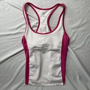 Canotta donna Old Navy Go For a Run atletica bianca/rosa taglia large - Foto 1 di 8