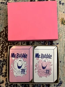 Mr. Bubble 2 mazzi di carte ~ scatola rosa vintage anni '70 - Foto 1 di 1