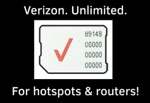 Routeur point d'accès de données Verizon UNLIMITED 5G et 4G LTE SIM plan maison camping-car Internet 79 $ - Photo 1 sur 1
