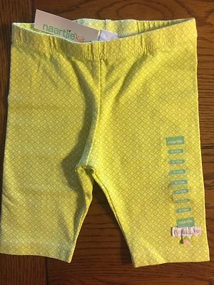 全新带标签 Naartjie Girls Essentials 莱姆绿热带踏板推杆 尺寸 6-12 个月 — 第 1/2 张图片