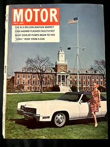 Original 1967 MOTOR AD: 67 Motor AD #White Cadillac with lady - Picture 1 of 1