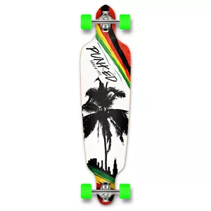 Longboard Yocaher Drop Through completo - Palm City Rasta - Imagen 1 de 4