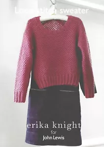 Loop Stitch Sweater Knitting Pattern by Erika Knight John Lewis 36"-40" Chunky - Picture 1 of 10