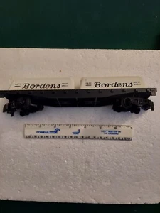 AMERICAN FLYER #24575 BORDENS FLAT CAR PIKE MASTER COUPLERS - Picture 1 of 4