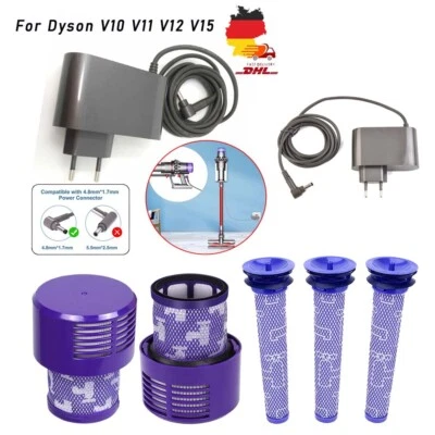Ladegerät filter Für Dyson V10 V11 V12 V15 Ladekabel Netzteil Ersatz EU Plug - Bild 1 von 4