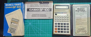 Casio BF-100 Vintage Finance Calculator. With Box and Papers. - Picture 1 of 5