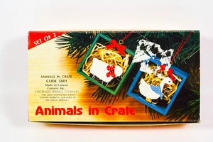 VNT Current, Inc in legno "ANIMALI in CASSA" n. 5881 Addobbi per albero di Natale - Foto 1 di 2