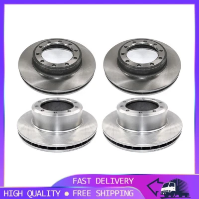 Rotor de freno delantero, trasero 4X DuraGo se adapta a 94-01 International Harvester 4700 PG Foto 1 de 4