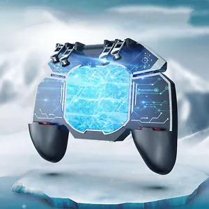 1pc Mobile Controller for PUBG iOS Android 6 Finger Gamepad With Cooling Fan - Picture 1 of 12