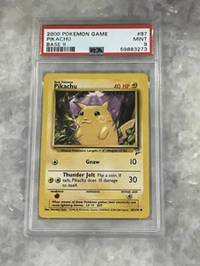 2000 Pokemon Pikachu Base II - PSA 9 - Picture 1 of 2