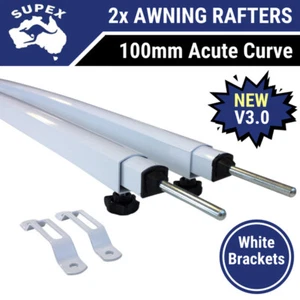 2x Supex 563VA Acute Curved Roof Rafter for Roll-Out Caravan Awning, Rafters - Picture 1 of 6