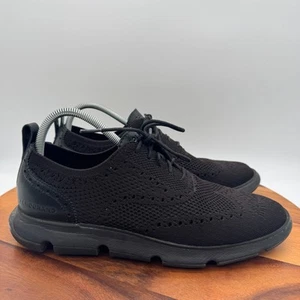 Cole Haan 4.Zerogrand Shoes Mens 11 Black Stitchlite Oxford Knit Casual Sneakers - Picture 1 of 11