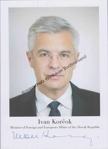 Original Autogramm Ivan Korcok Aussenminister Slowakei /// Autograph signiert si - Picture 1 of 9