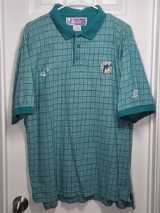 Polo Atlético Vintage Miami Dolphins Logo Adulto XL NFL Pro Line - Imagen 1 de 10