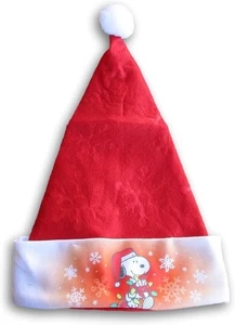 Peanuts Snoopy Santa Hat Red & White Christmas Holiday Theme - Picture 1 of 2