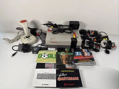 NES/Nintendo System Original Console w 6 Controllers, 5 Games, Switch TESTED! - Image 1 of 4