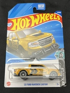 2025 Hot Wheels - ‘22 FORD MAVERICK CUSTOM - #49 - HW Modified 1/5 - Yellow - Picture 1 of 6