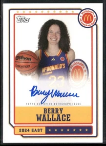 2024 Topps Chrome McDonald's All-American #EA-BW Berry Wallace Event Autograph - Picture 1 of 2
