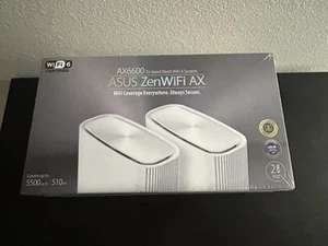 ASUS ZenWiFi AX6600 XT8 Routeur système Tri-Band Mesh Wi-Fi 6 - Blanc (Lot de 2) - Photo 1/2