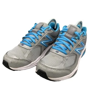 New Balance 1540v3 Running Sneakers Shoes Silver Blue Roll Bar Womens 8 EUC - Picture 1 of 12